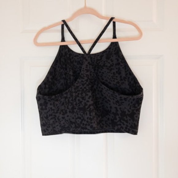 Old Navy Light Support Longline Sports Bra (Leopard Print) - Picture 2 of 2